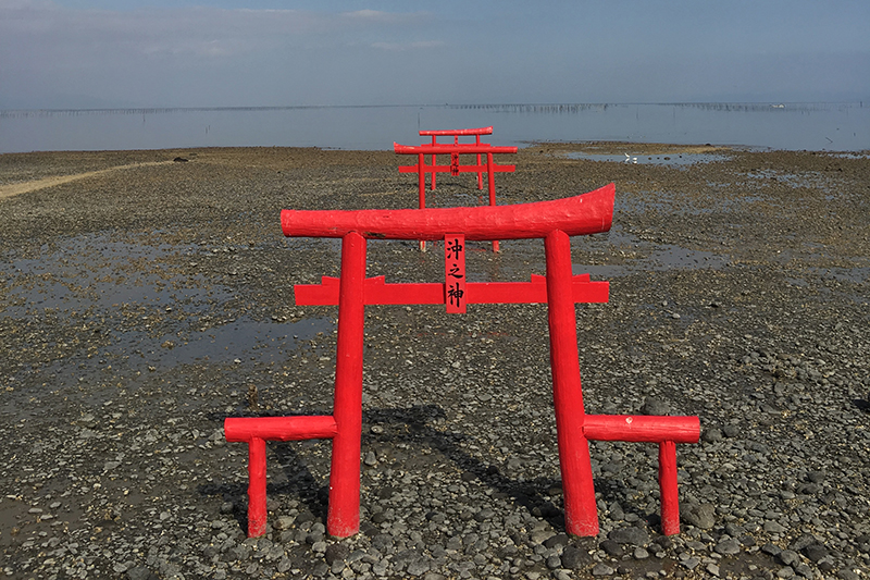 大魚神社・海中鳥居（太良町）